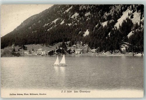 Champex 1909 - Segelschiff
