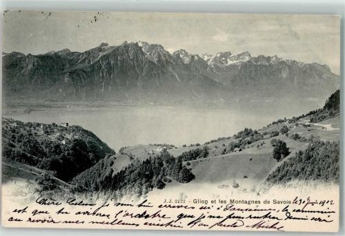 1823 Glion 1902 Gebrauchsspuren Blick in die Savoien
