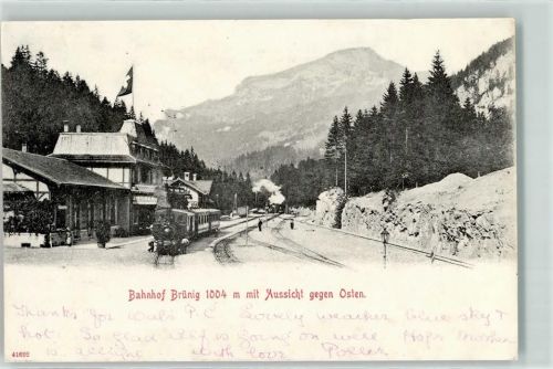 3860 Brünig - Bahnhof Dampfzug