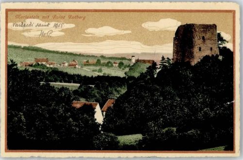 4115 Mariastein 1915 - Ruine Rotberg