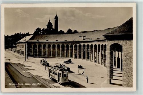 8000 Zürich - Neuer Bahnhof Straßenbahn Oldtimer Enge