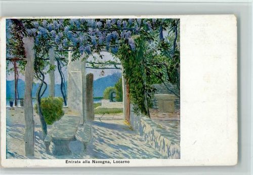 6600 Locarno Künstlerkarte Entrata alla Navegna E. Zuppinger
