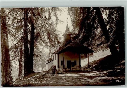 1992 Les Mayens-de-Sion Gebrauchsspuren Kath Kapelle