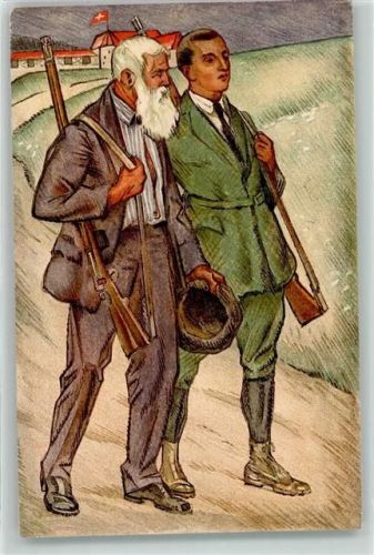 8000 Zürich 1924 Gebrauchsspuren Schweiz Schützenverein Jäger Ort lt. Stempel