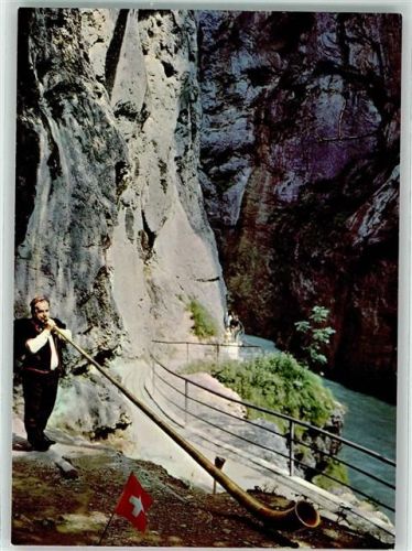 Alphornbläser Aareschlucht