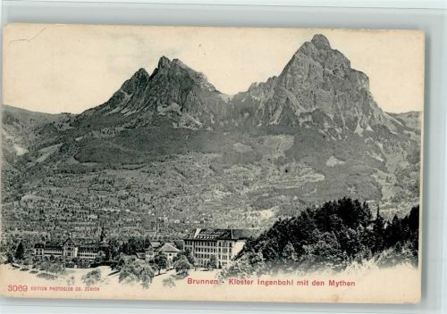 6440 Brunnen - Kloster Ingenbohl mit den Mythen