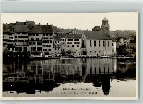 8193 Eglisau Foto AK Mtorboot-Betrieb E. Beiser