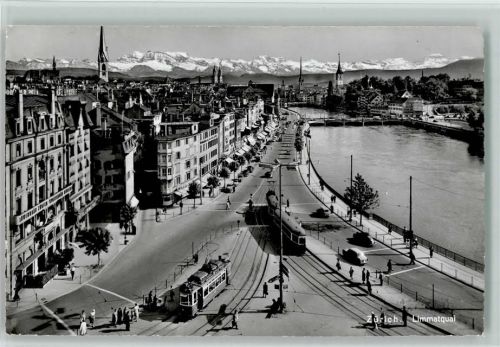 8000 Zürich 1957 - Limmatquai Tram Oldtimer