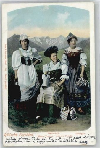 Rätische Trachten Tracht Schweiz
