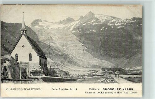 Aletschgletscher - Kirchlein Editeurs Chocolat Klaus