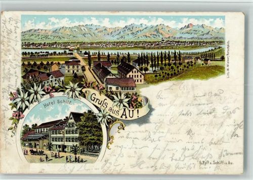 9434 Au SG 1902 BOAKC Lithographie Hotel Schiff Bahnpost Nr 25 Gebrauchsspuren, bitte Scan genau beachten!