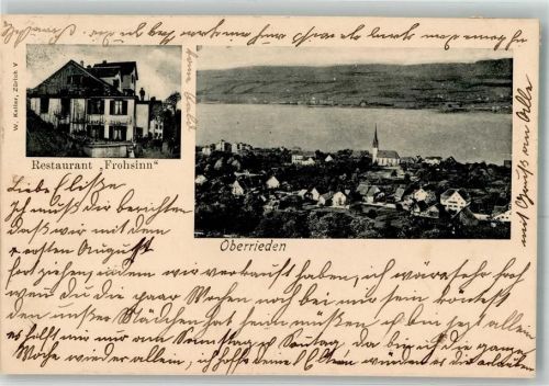8942 Oberrieden 1907 - Gasthaus Frohsinn