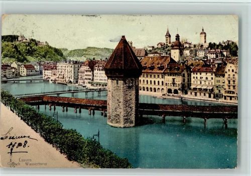 6000 Luzern Lucerne - Gütsch und Wasserturm
