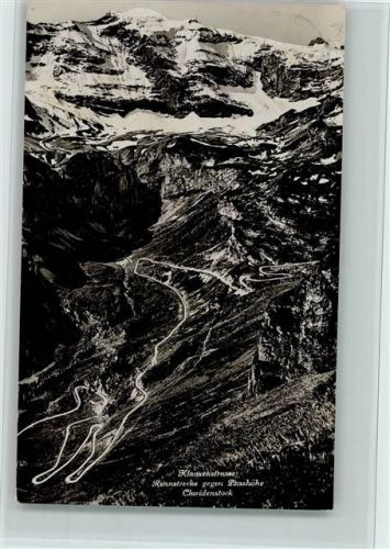 Klausenstrasse - Rennstrecke gegen Passhöhe Claridenstock