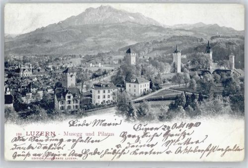 6000 Luzern Lucerne - Musegg, Pilatus
