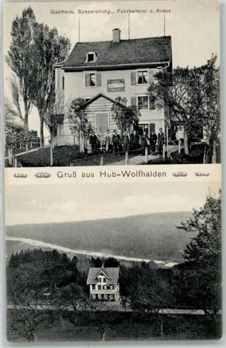 9427 Wolfhalden - Gasthaus Spezereihandlung Fuhrhalterei Zum Kreuz Hub-Wolfhalden