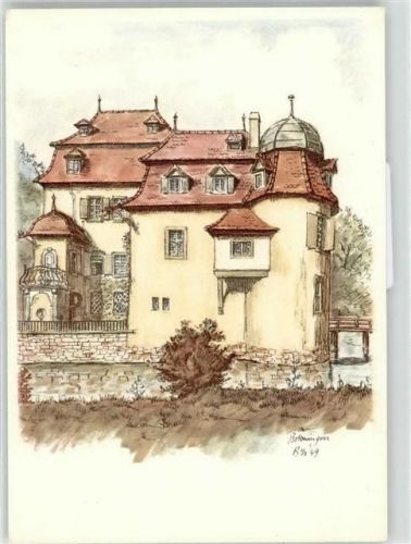 4103 Bottmingen Künstlerkarte Schloss