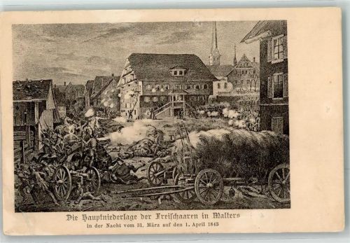 6102 Malters 1919 Gebrauchsspuren die Hauptniederlage der Freischaaren i.d. Nacht v. 31.3.1843