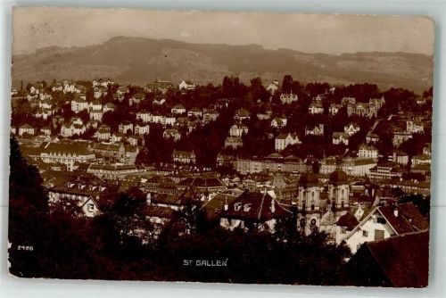 9000 St. Gallen S. Gallo 1914 Foto AK