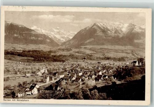 6060 Sarnen 1910 Gebrauchsspuren Nünalphorn Foto Goetz
