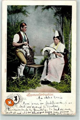 9050 Appenzell 1902 - Trachtenpaar