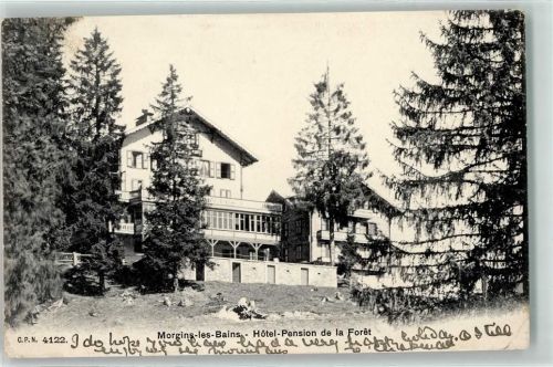 1875 Morgins 1907 Gebrauchsspuren Hotel Pension de la Foret