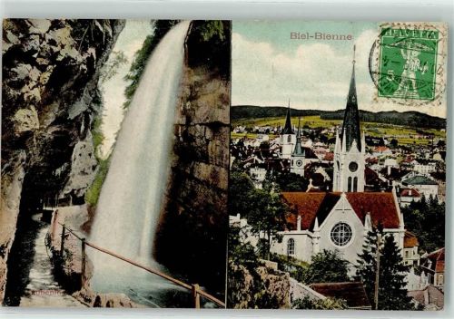 2500 Biel/Bienne 1909 - Kirchen Taubenlochschlucht