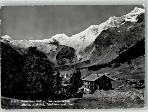 3906 Saas-Fee 1962 Foto AK