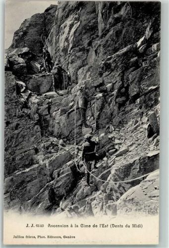 Dents du Midi Gebrauchsspuren Bergsteigergruppe