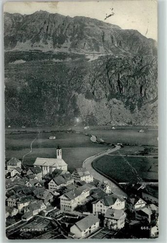 6490 Andermatt 1911 Gebrauchsspuren