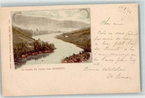 2416 Les Brenets 1898 - Bassin du Doubs
