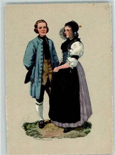 9050 Appenzell - Trachtenpaar