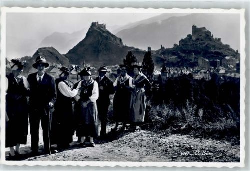 1950 Sion Sitten - Trachtengruppe