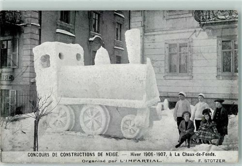 2300 La Chaux-de-Fonds 1906 - Concours de Constructions de Neige Hiver