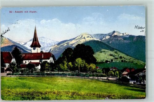 3703 Aeschi b. Spiez - Alpen Kirche