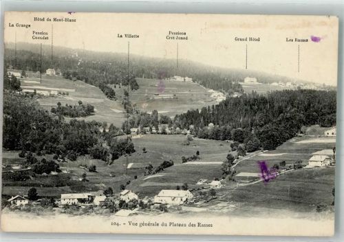 1452 Les Rasses 1911 Foto AK Hotel du Mont-Blanc