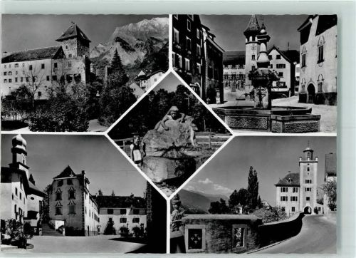 7304 Maienfeld 1960 - Mehrfachbilder AK