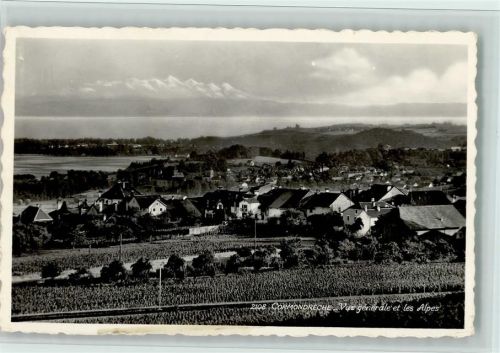 2036 Cormondrèche - Vue générale et les Alpes