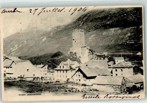 6493 Hospental 1904 - Burgruine