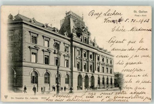 9000 St. Gallen S. Gallo 1902 - Postamt