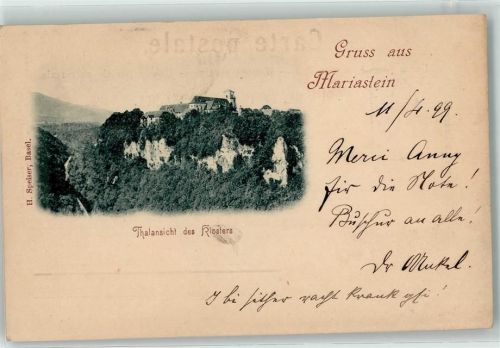 4115 Mariastein 1899 - Klosterkirche