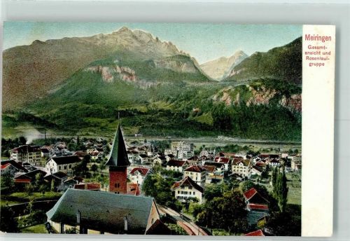 3860 Meiringen - Gesamtansicht und Rosenlauigruppe