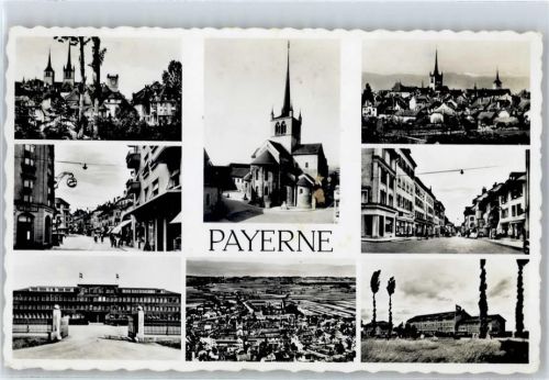 1530 Payerne - Ortspartien, Kirche, Gesamtansicht
