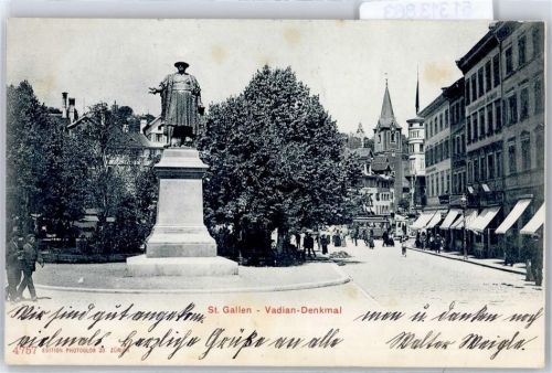 9000 St. Gallen S. Gallo - Vadian-Denkmal