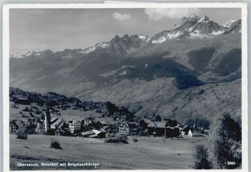 7134 Obersaxen Meierhof - Berg Panorama Kirche