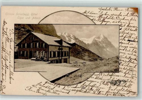 Grosse Scheidegg 1908 - Hotel Eiger und Mönch