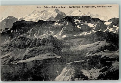 Brienzer Rothorn BE - Wetterhorn Schreckhorn Finsteraarhorn