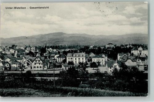 8620 Wetzikon ZH 1918 - Vue generale AK