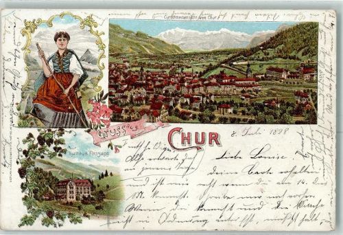 7000 Chur Coire 1898 - Nr. 474 Gruss aus Verlag Guggenheim