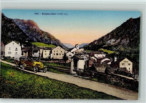 3907 Simplon Dorf - Postbus offen m. Anhänger
